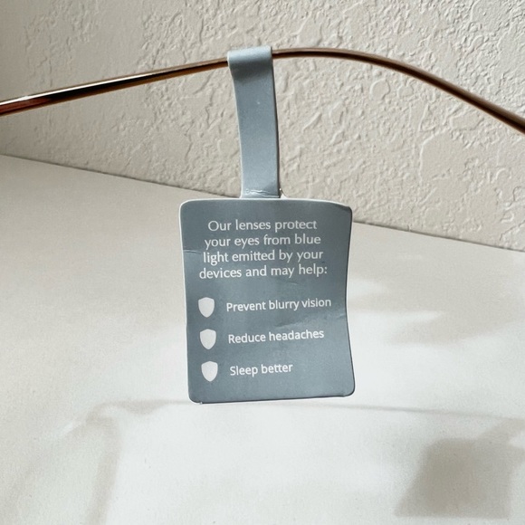 Diff Eyewear Reid Gold Round Blue Light Blocking Glasses New - Picture 7 of 11